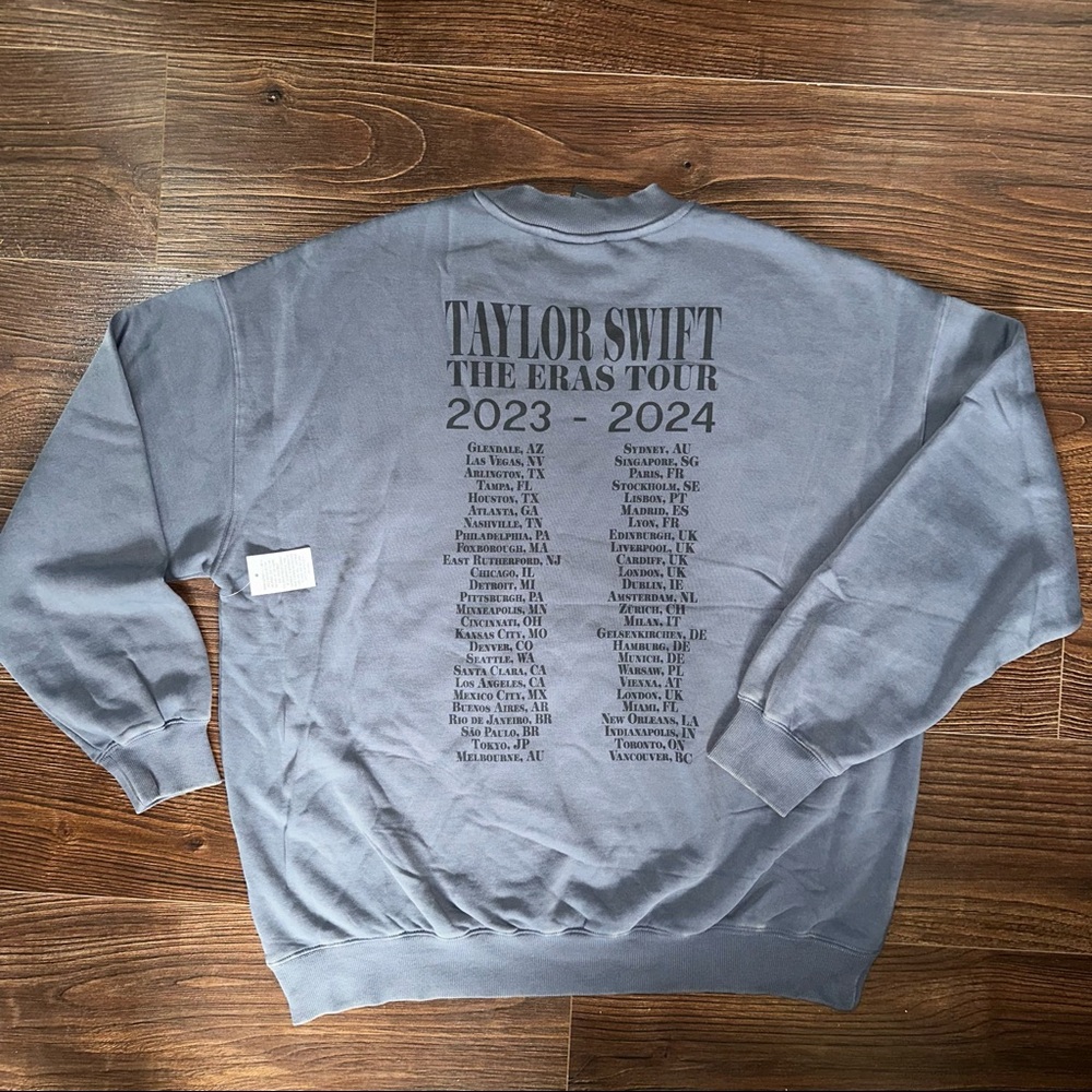 Taylor Swift Eras Tour Blue Crewneck